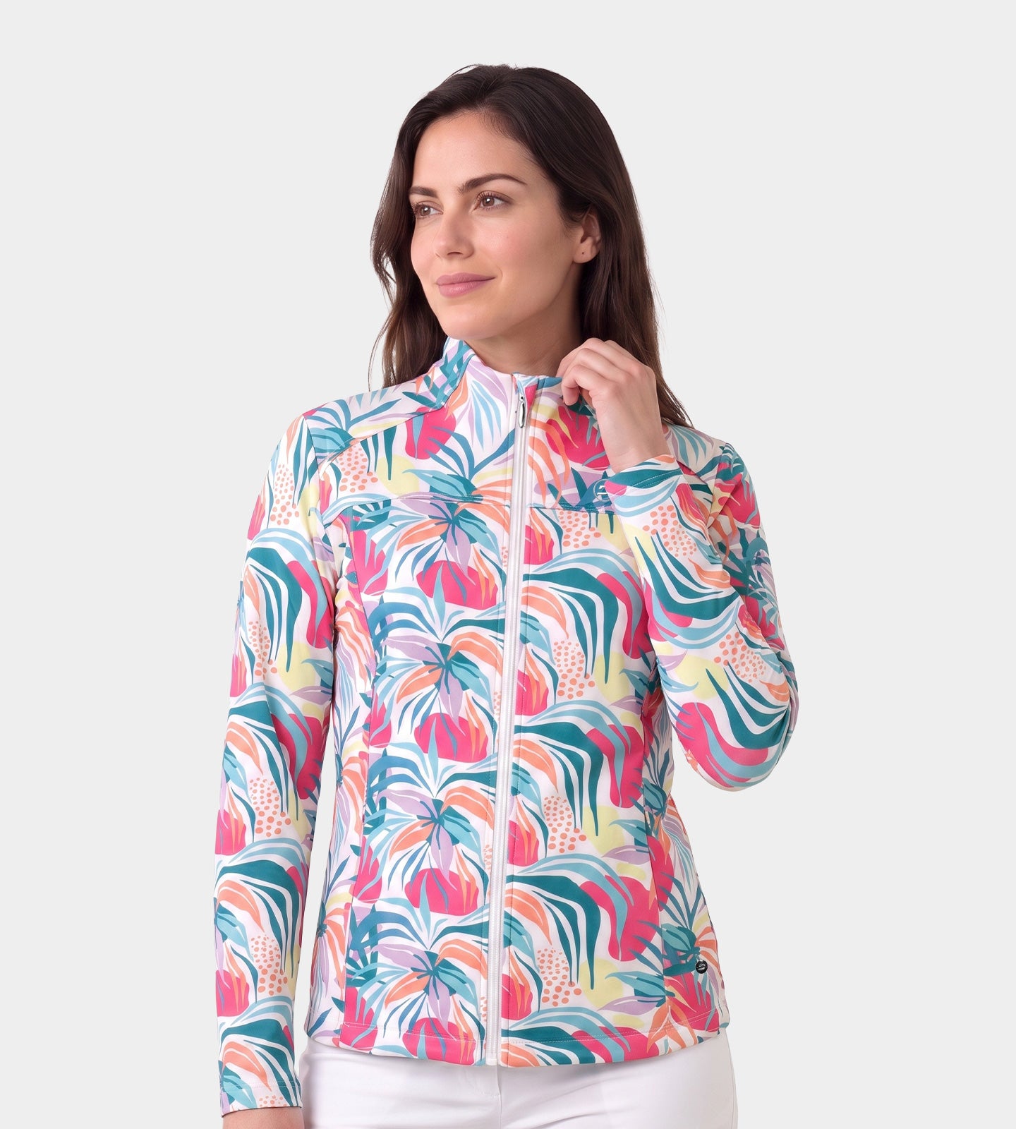 LADIES-BIRDIE-JACKET-TROPIC-WHITE-FRONT