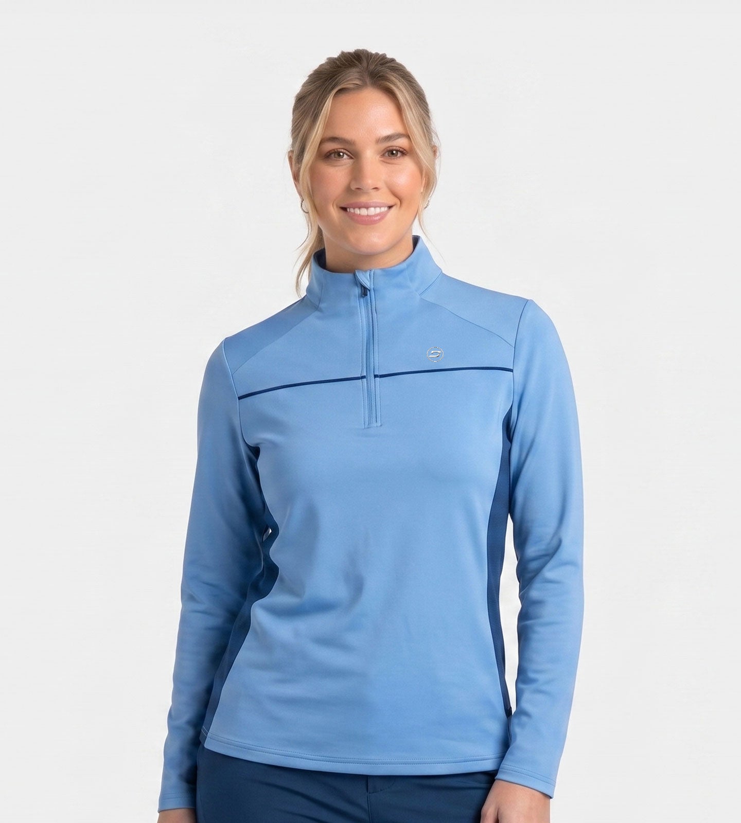 LADIES-CROSS-COUNTRY-MIDLAYER-DENIM-Front
