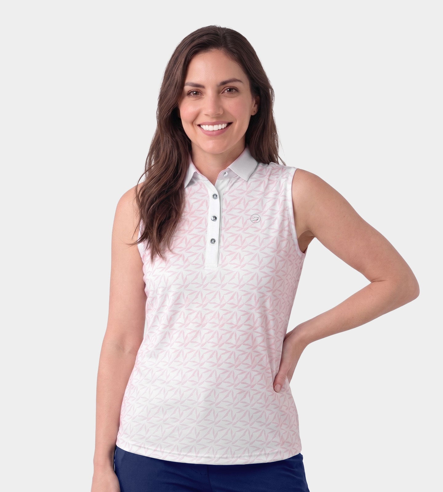 LADIES-EMPIRE-POLO-WHITE-Front