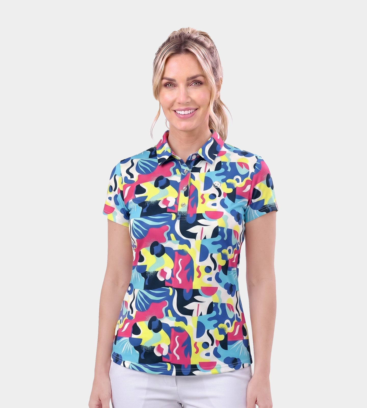 LADIES-EXOTIC-POLO-NAVY-FRONT