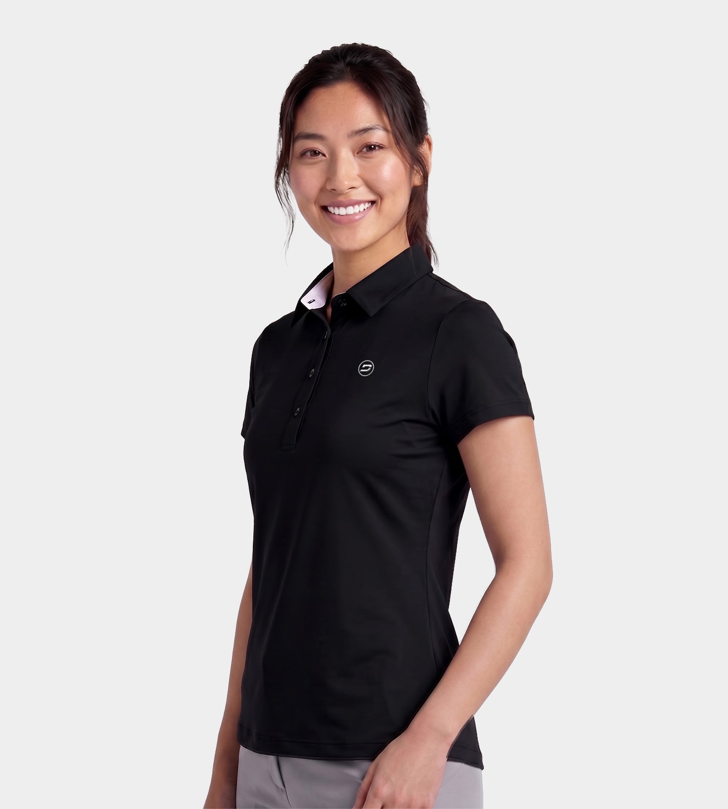 LADIES-LEGACY-POLO-BLACK-FRONT