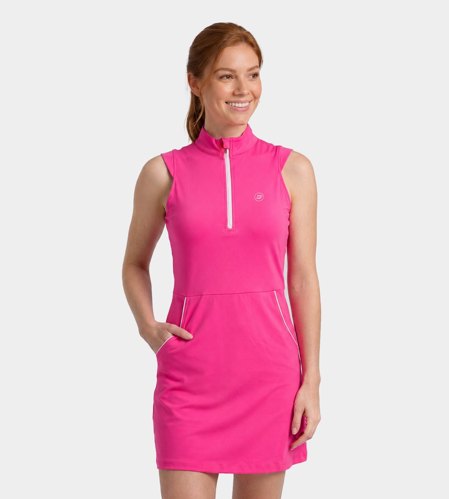 LADIES-LUXE-CAP-DRESS-PINK-FRONT