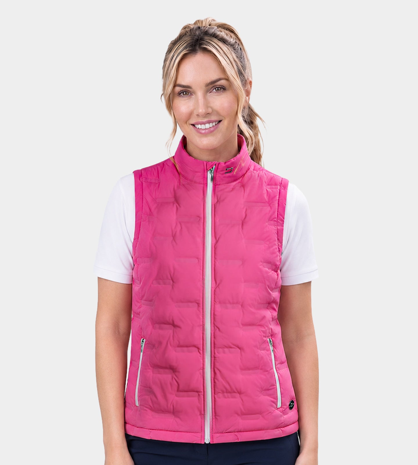 LADIES-MEMBERS-GILET-PINK-FRONT