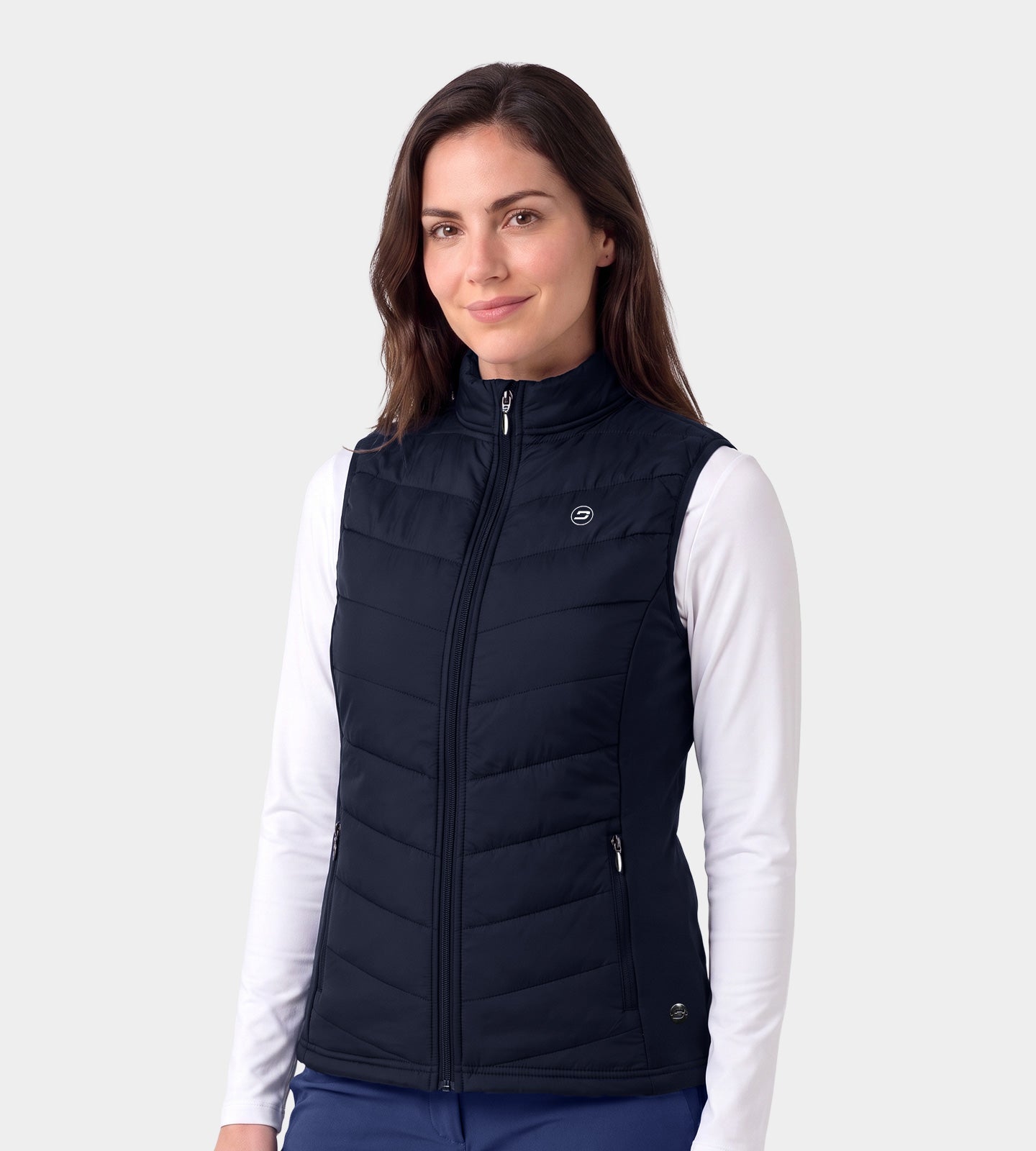 LADIES-PANAMA-GILET-NAVY-FRONT