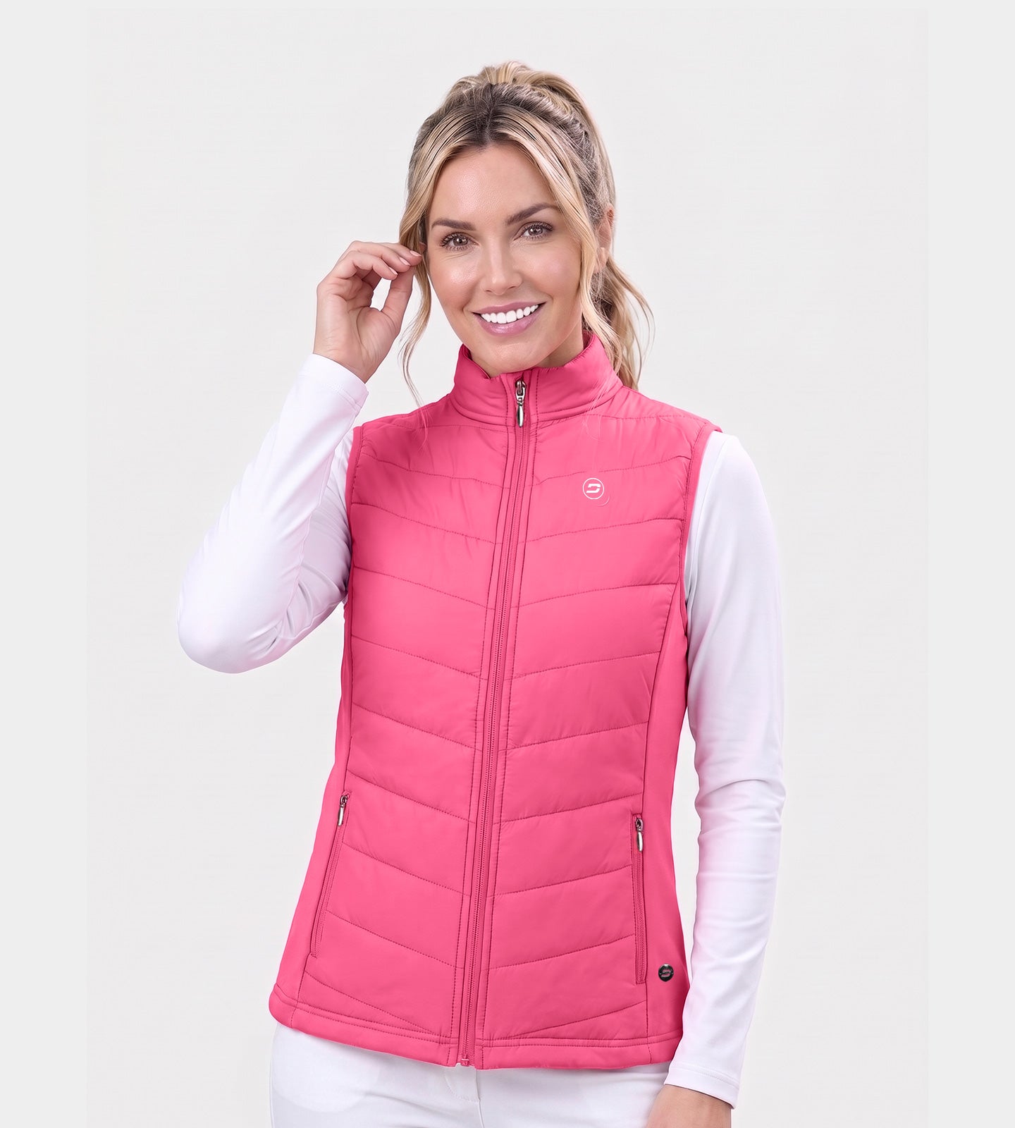 LADIES-PANAMA-GILET-PINK-FRONT
