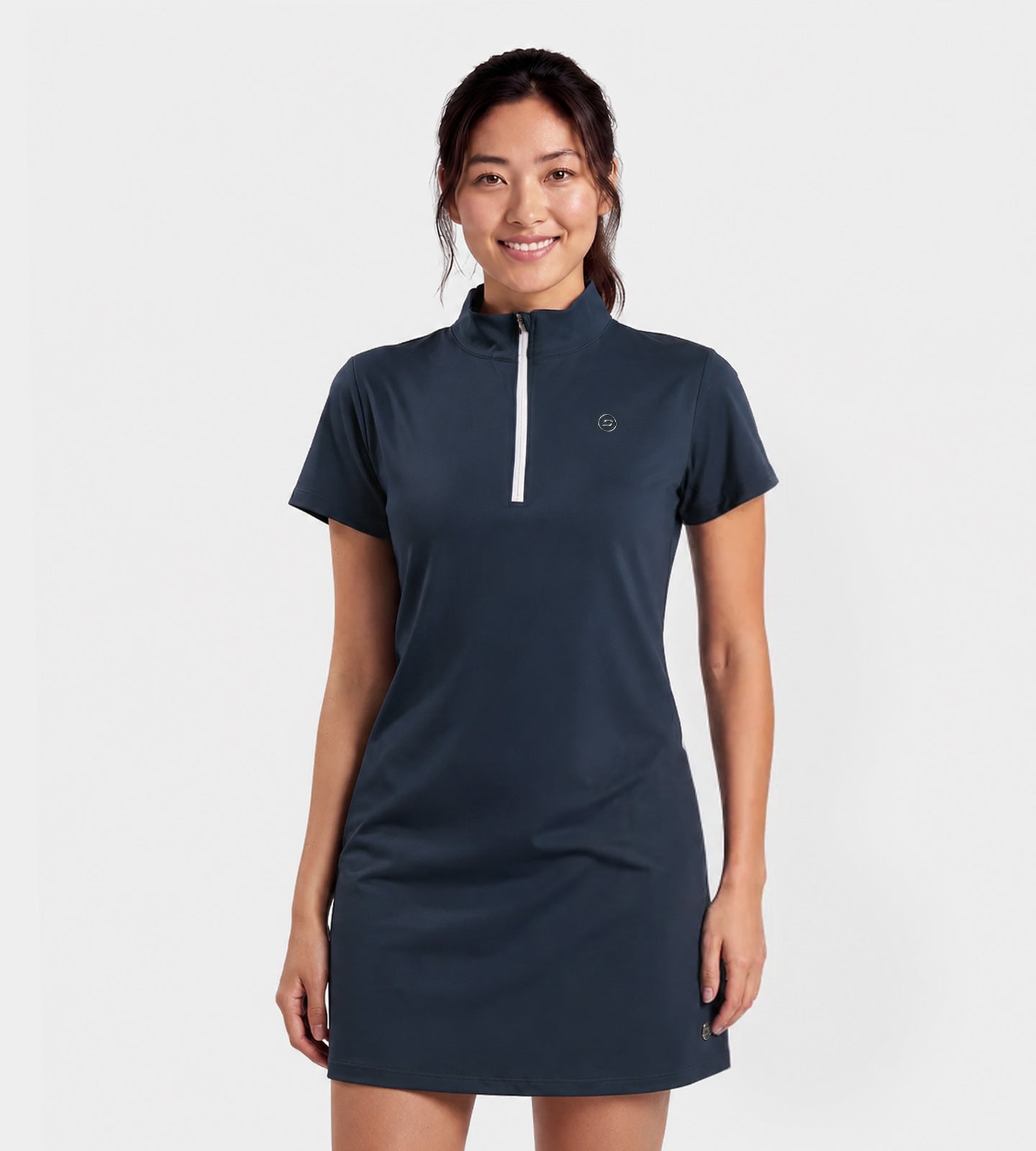 LADIES-PRISM-DRESS-NAVY-FRONT