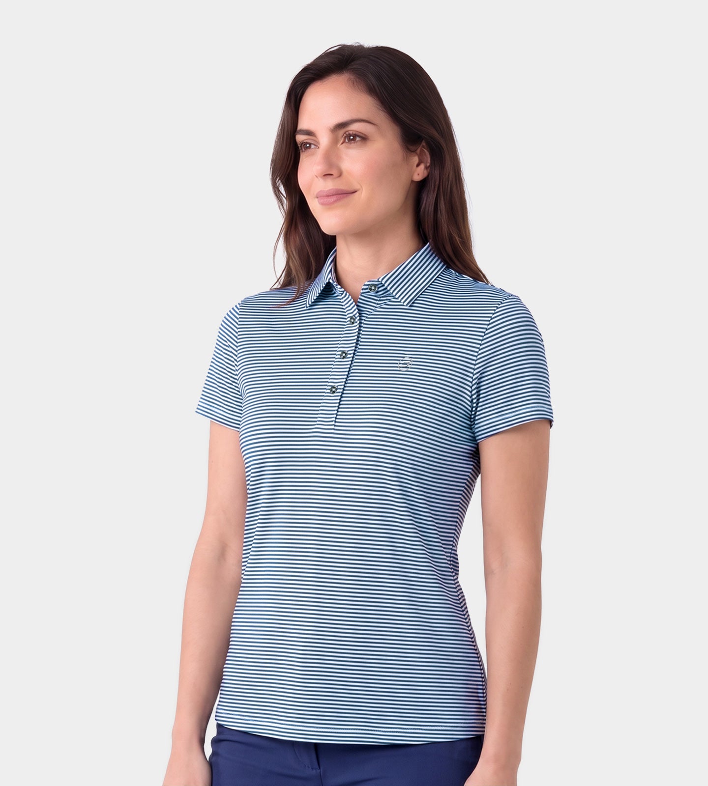 LADIES-SPRING-POLO-NAVY-FRONT