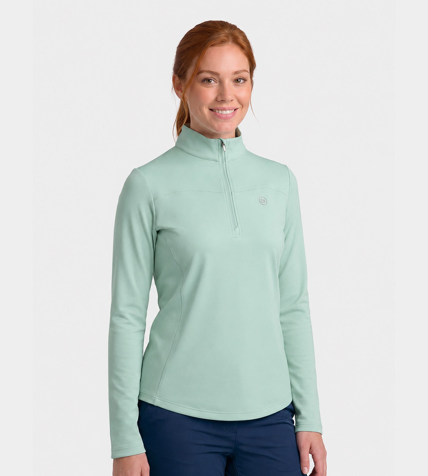 LADIESHEARTMIDLAYER-MINT-FRONT
