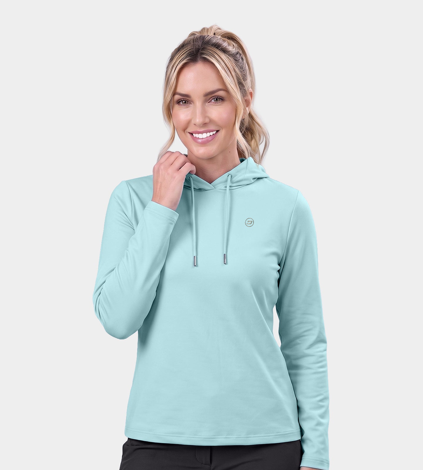 LADIESHESSIEHOODIE-MINT-FRONT