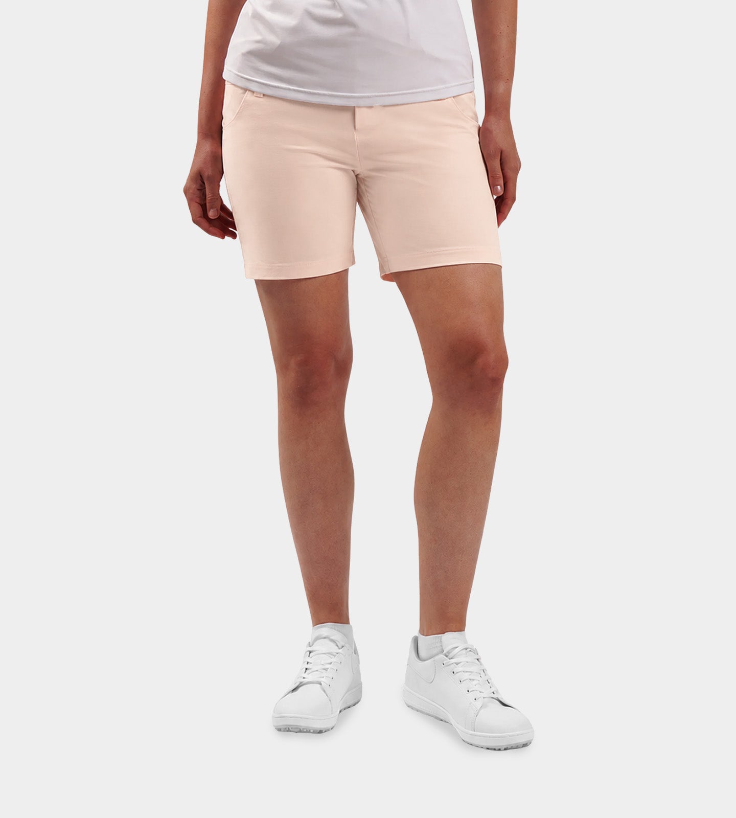 LADIESSUPREMESHORTS-BLUSH-FRONT