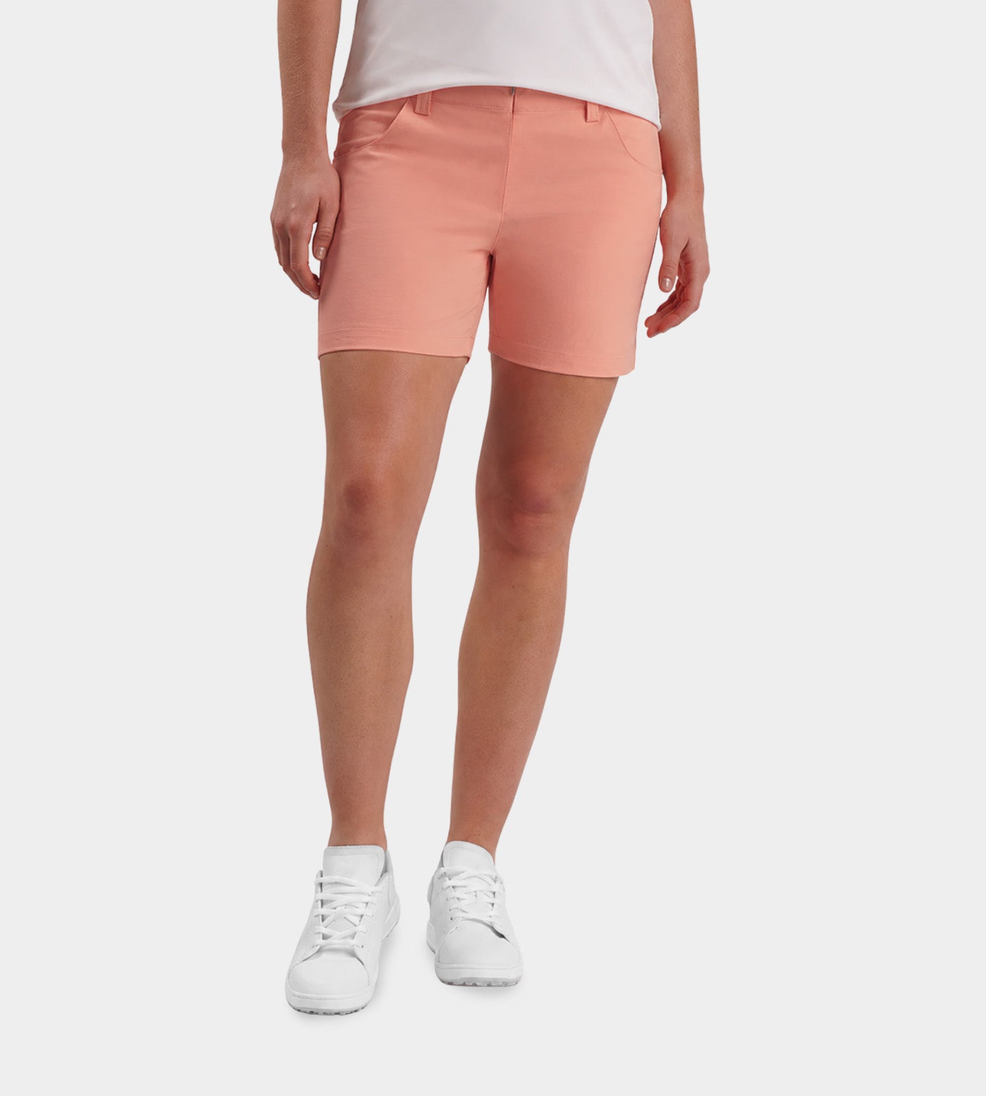LADIESSUPREMESHORTS-CORAL-FRONT
